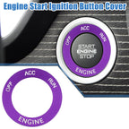 Engine Start Button Sticker for Dodge Charger Challenger (2015–2023) Aluminum Alloy Purple