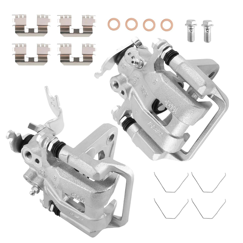 Set of 2 Rear Brake Calipers for Honda Accord Acura (2008–2012)