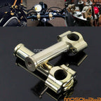 Brass 5.5" Rise Handlebar Riser for Harley Cafe Racer 1" Bars