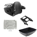 Trunk Backrest Pad Mount Rack Plate for Harley Road Street Glide (2014–2026)