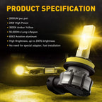 2X H11 H8 LED Bulbs for Fog Light DRL for Make Model