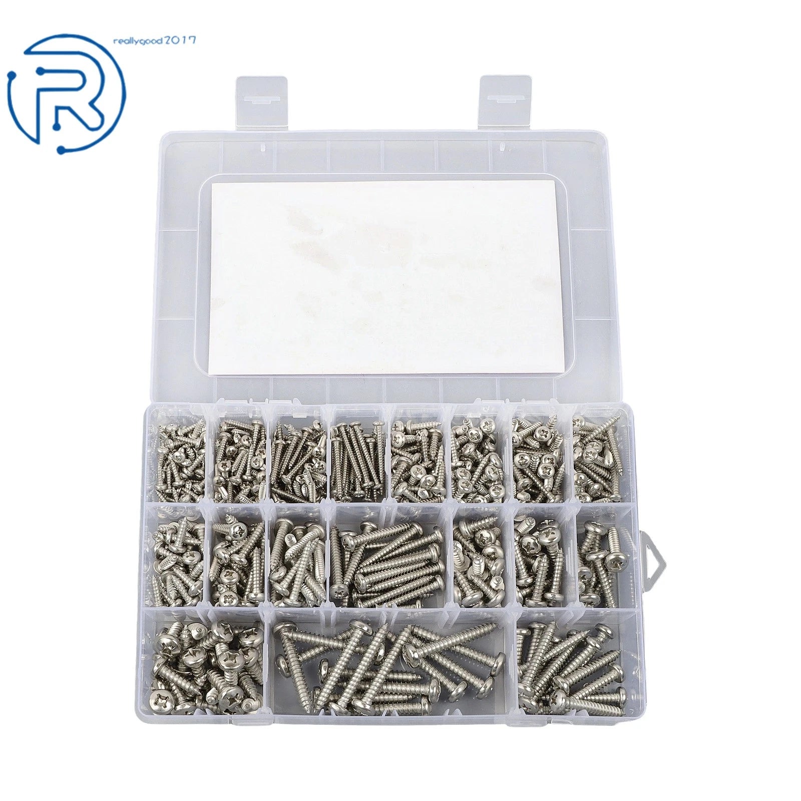 Set of 550 Stainless Steel Self-Tapping Wood Screws