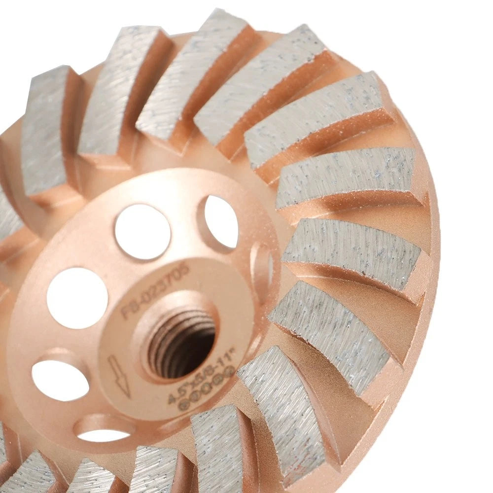 Set of 4 Grinding Wheels for Concrete and Masonry (4.5" Diameter)