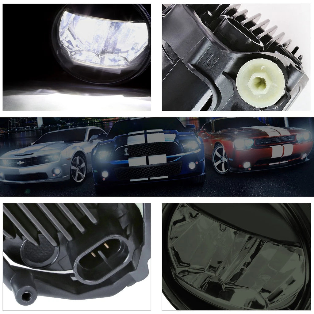 Set of 2 Smoked Lens LED Fog Lights for Camry/Rav4/Corolla (2006–2013)
