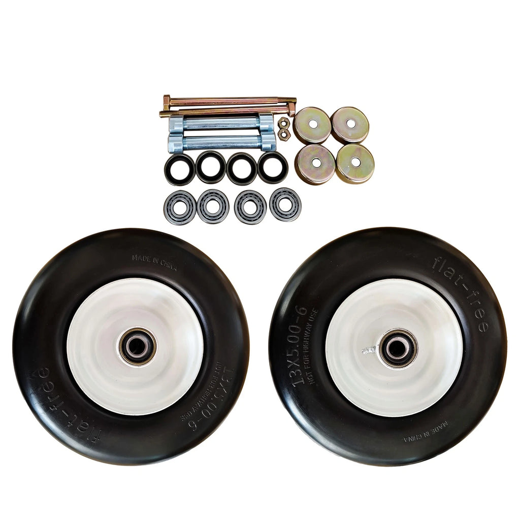 2 Pack Puncture Proof Flat Free Tires for Exmark Toro Mowers (13x5x6)