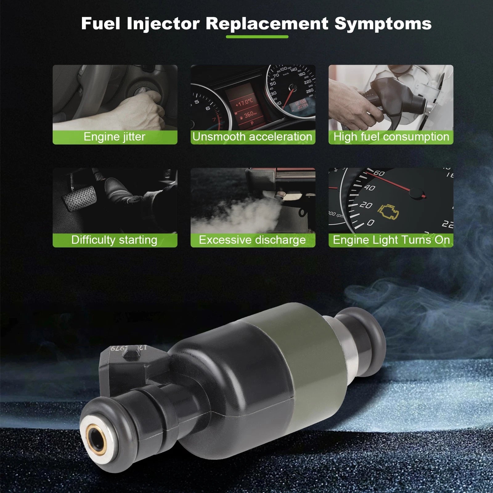 6x Fuel Injectors for Chevrolet Malibu Lumina Pontiac Grand Am Camaro 3.1L 3.4L