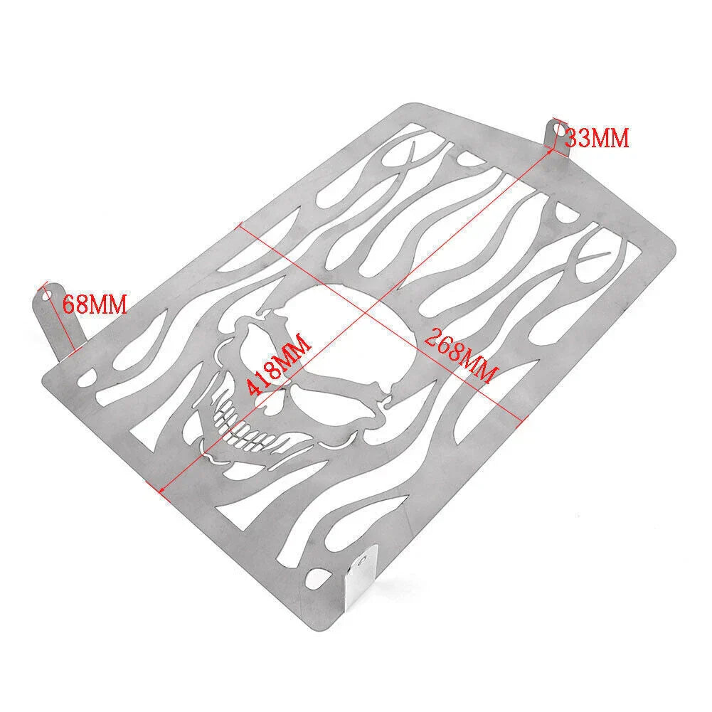 Skull Flame Radiator Grille Guard Cover for YAMAHA Royal Star XVZ13 (1996-2010)