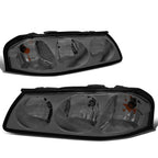 Pair of Smoked Housing Clear Turn Signal Headlights for Chevy Impala (2000–2005)