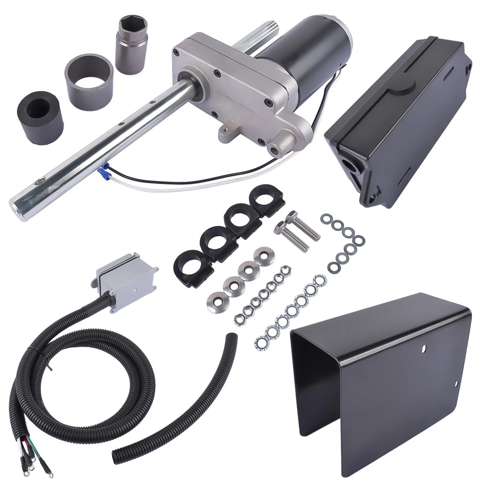 Electric Trailer Jack Kit 12000lbs for Single Speed Jack