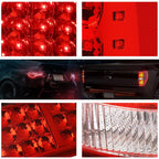 2X Full LED Tail Light for Tacoma (2005–2015) Red Housing