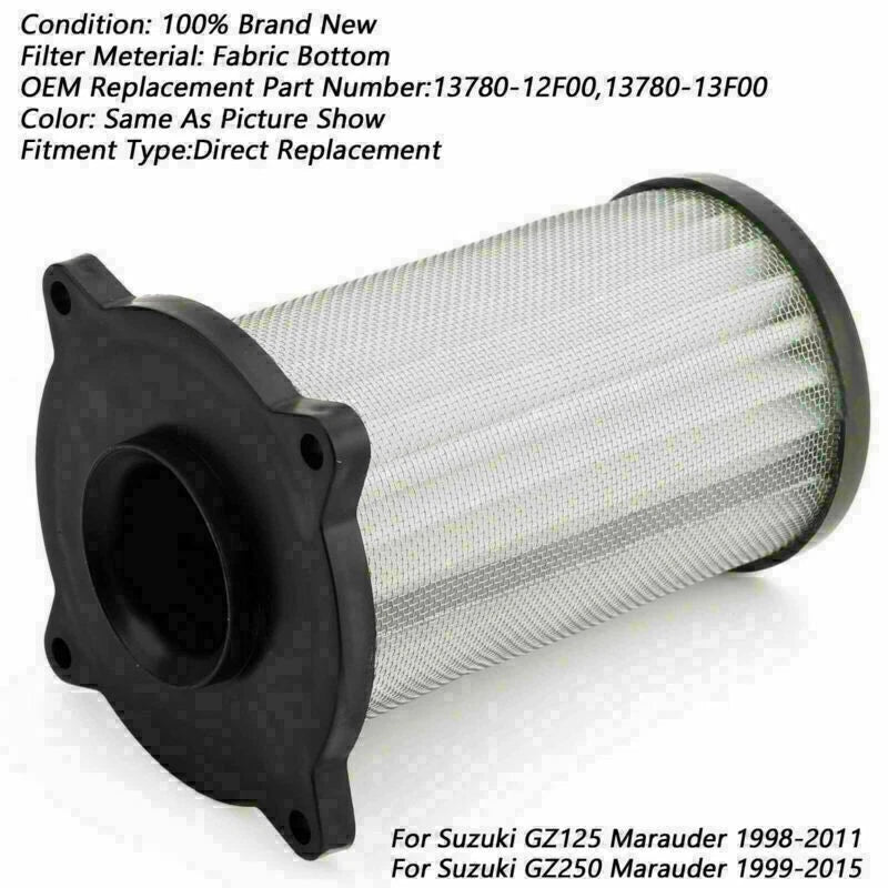 Air Filter Cleaner for Suzuki GZ250 Marauder 250 (1999–2015) GZ125 13780-13F00