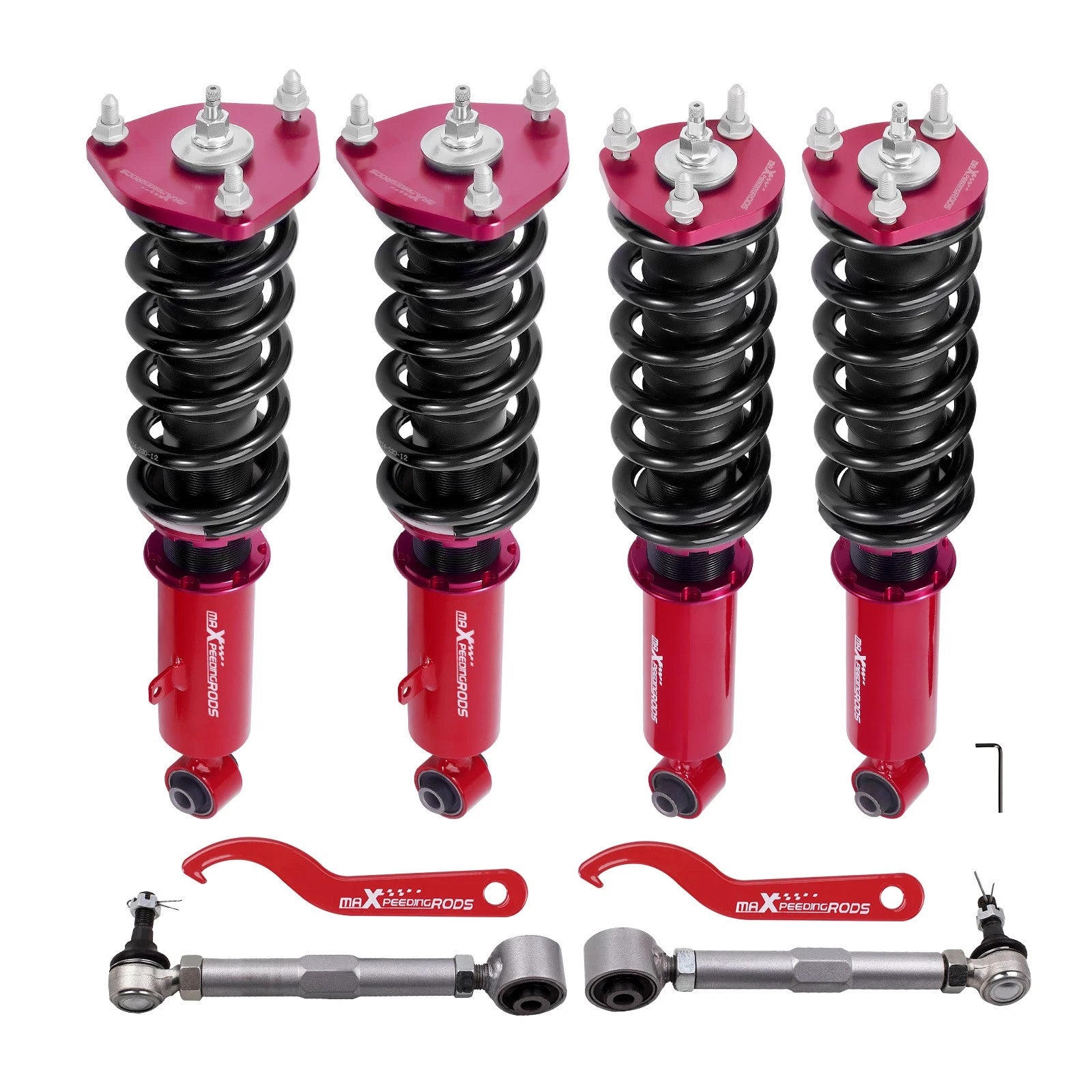 Coilovers & Adjustable Rear Toe Arm Kit for Lexus GS300 GS400 GS430 (1998–2005)