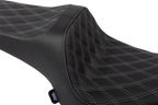 Predator III Seat for Drag Specialties (Vinyl, Double Diamond, Silver)