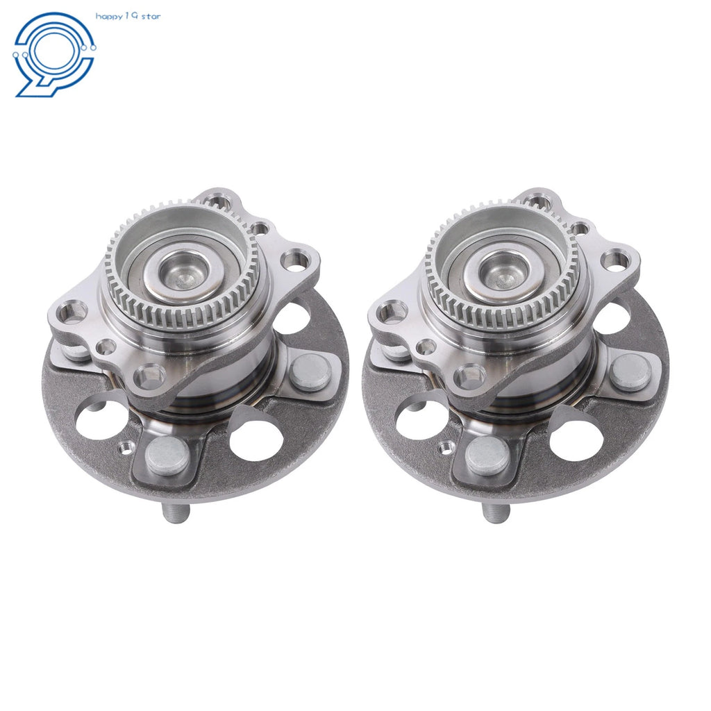 Pair Rear Wheel Bearings & Hubs for Hyundai Accent, Kia Rio (2012–2017)