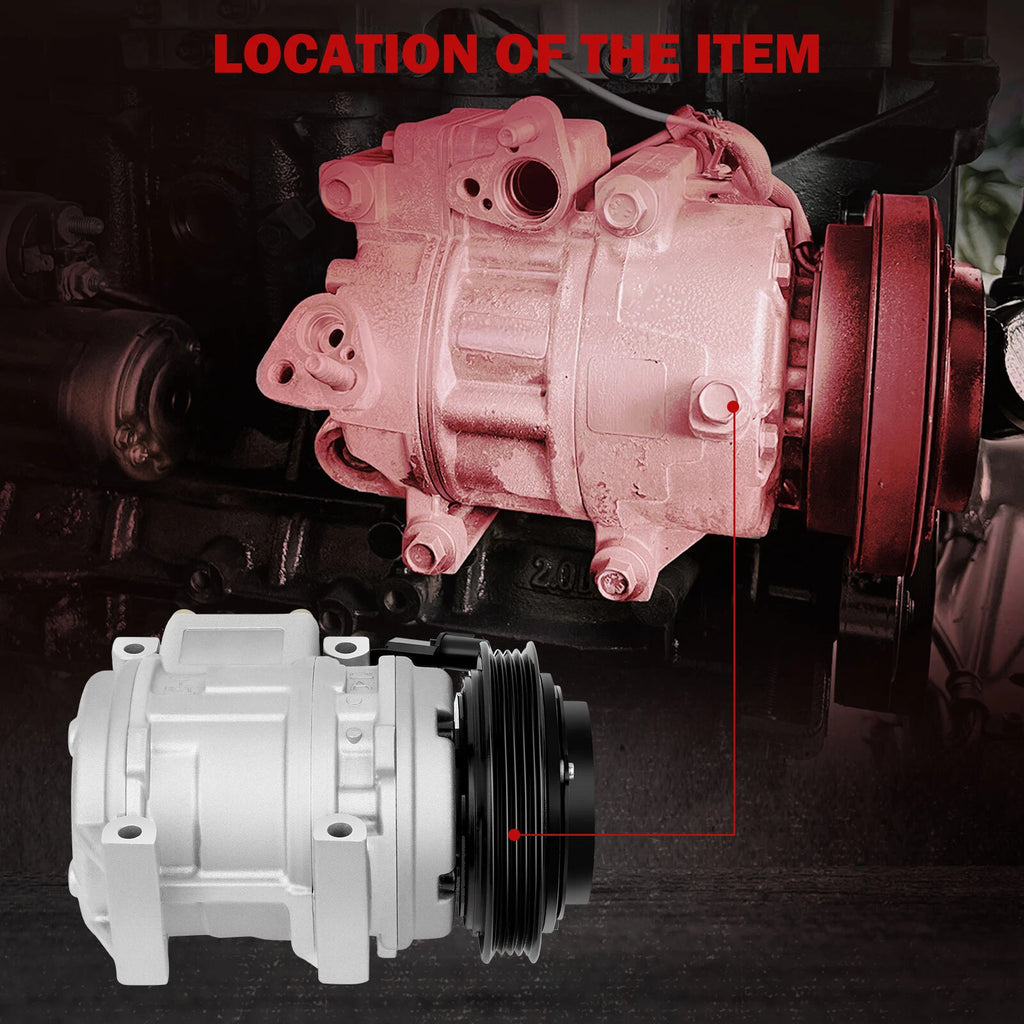 A/C Compressor with Clutch for Honda Civic (1999-2000) & Acura NSX (1991-2005)