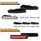 Set of 4 Smoke LED Bumper Signal & Side Markers for Pontiac Firebird (1993–1997)