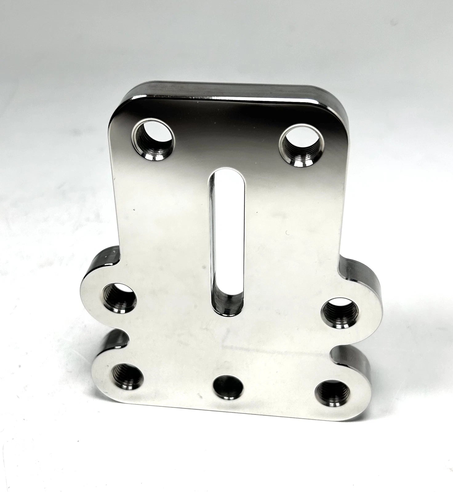 Mavimare Mirror Finish Connection Plate for Triple Outboard Motor (4.5")