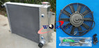 3 Row Aluminum Radiator & 14" Fan for Jeep Wrangler TJ/YJ (1987-2002)