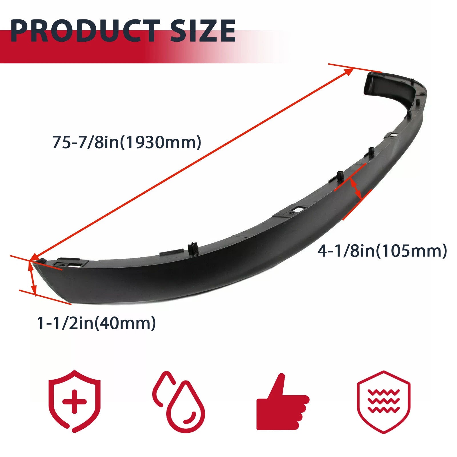 Lower Front Bumper Air Deflector for Dodge RAM 1500/2500/3500 (2002–2009)