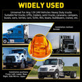 2X Amber Flash Watermelon Light for Universal Truck Trailer (EXV)