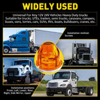 2X Amber Flash Watermelon Light for Universal Truck Trailer (EXV)