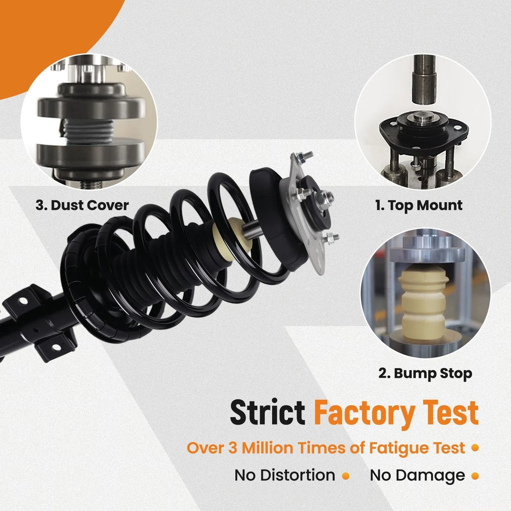 Front Struts Rear Shock Coil Spring Assembly for Volvo XC90 (2003–2014)