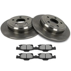 Set of 4 Rear Ceramic Brake Pads and Rotors for Dodge Durango (2011–2017)