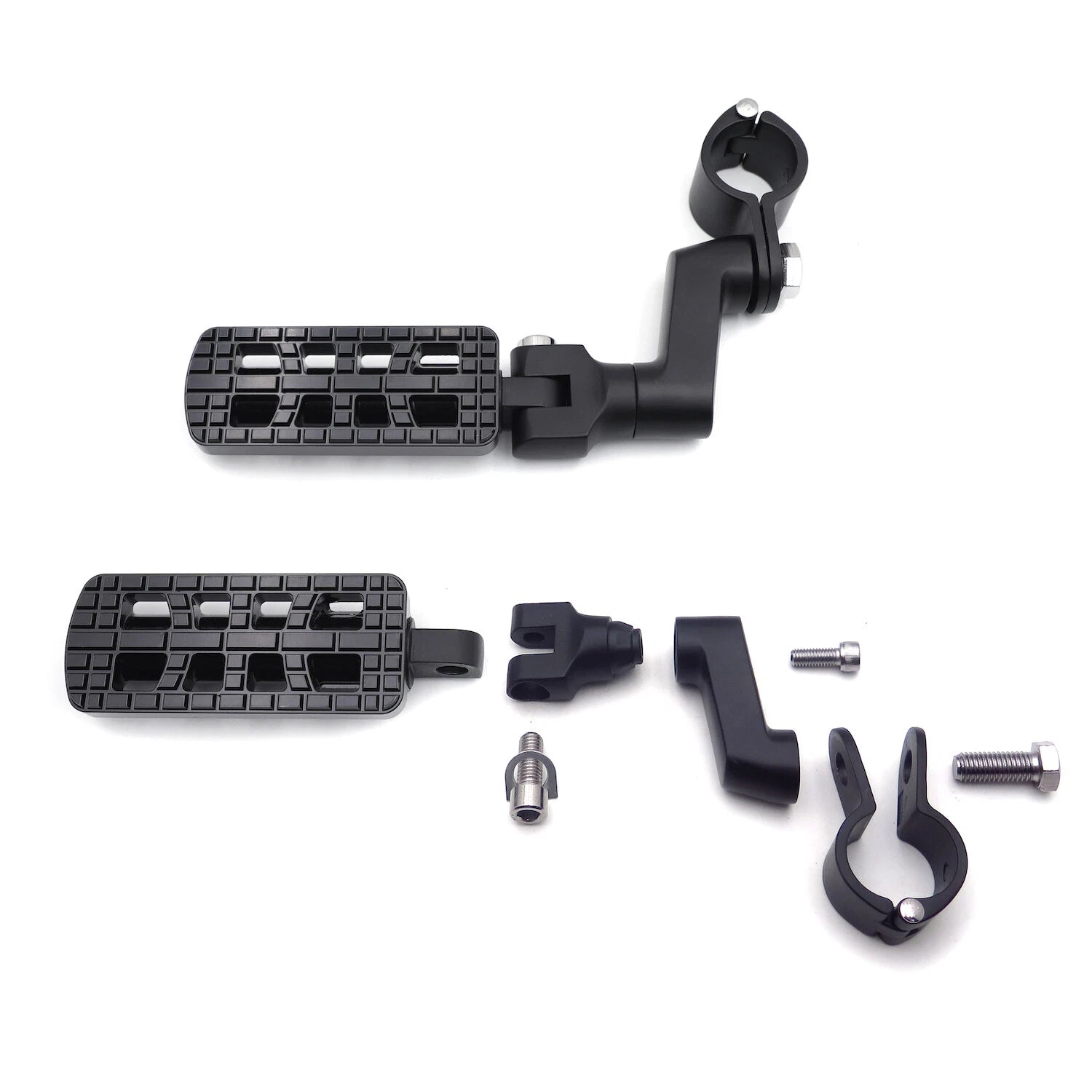 CNC Dominator Highway Foot Peg Clamp Kit 1.25" for Harley Road Glide (2015–2023)