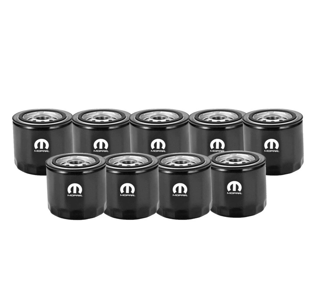 Set of 9 Engine Oil Filters for Chrysler Dodge Jeep (OEM)