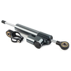 CNC Steering Damper Stabilizer for Universal Motorcycle - Grey