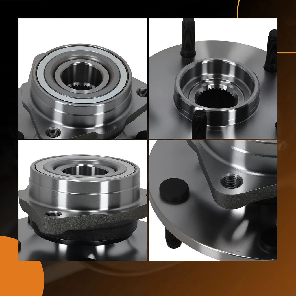 Set of 2 Wheel Hub Assembly for Dodge Ram 1500 4x4 (1994–1999) 515006