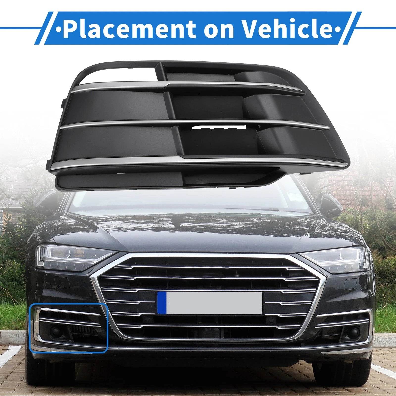 Fog Light Grill for Audi SQ5 (2018–2020) No. 80A807680H