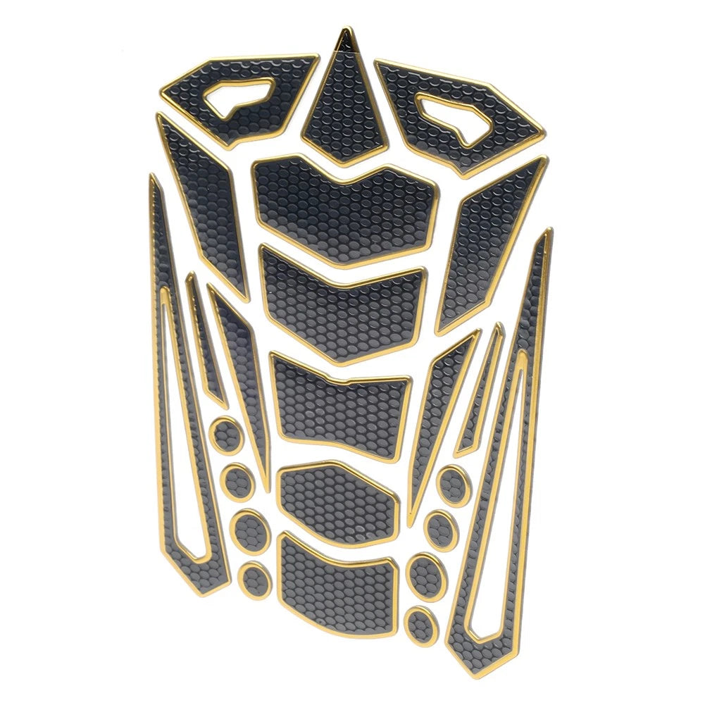 Motorcycle Oil Fuel Tank Pad Cover Guard Protector Decal Sticker Gold for