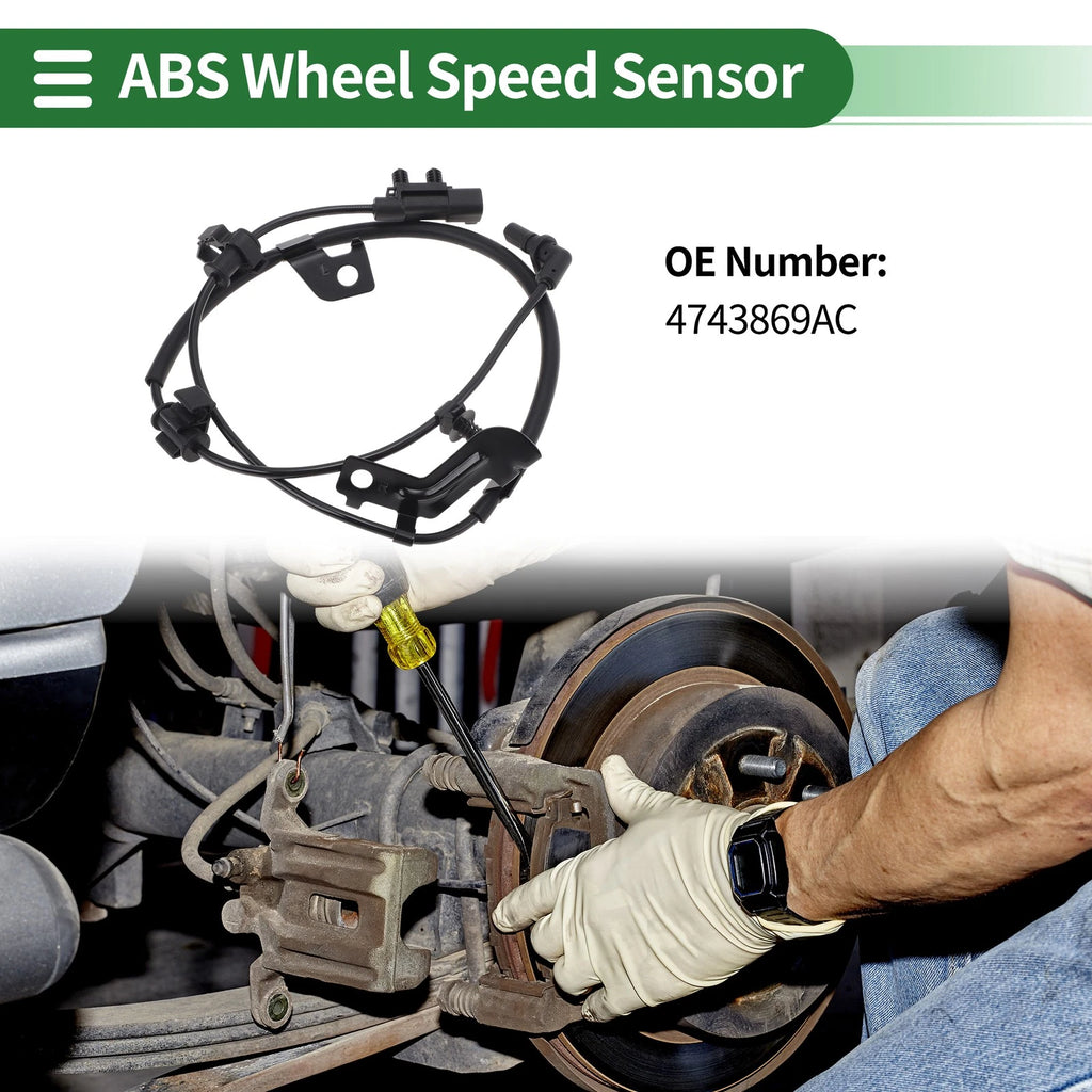 ABS Wheel Speed Sensor No. 4743869AC for Dodge Journey (2009–2020) Rear Left