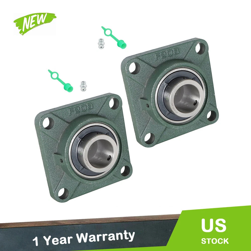 2X Pillow Block Flange Bearing for UCF208-24 (1-1/2" Bore)