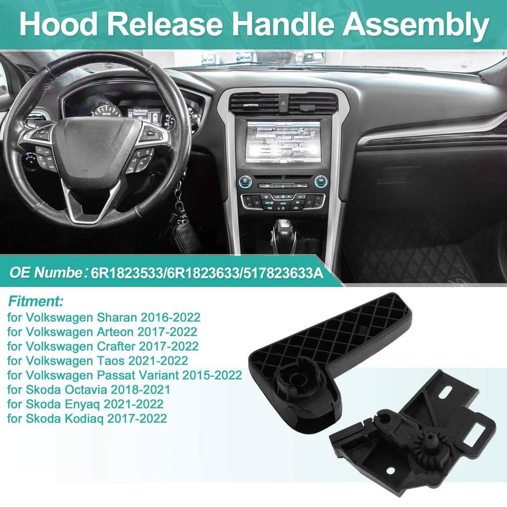 Hood Latch Release Handle for Volkswagen Sharan (2016–2022) No. 6R1823533