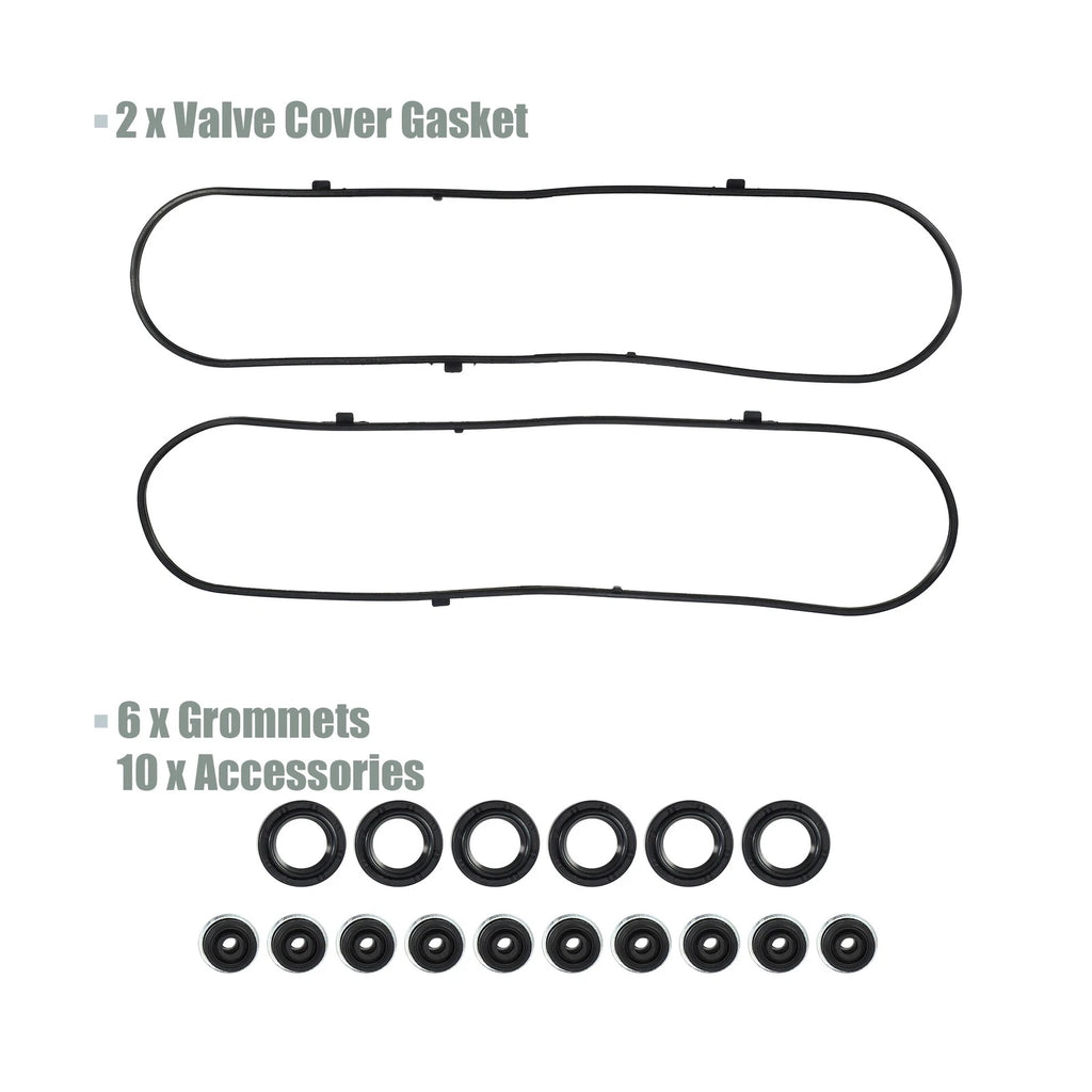 Set of 2 Valve Cover Gasket VS50607R for Acura MDX 3.5L V6 (2003–2006)