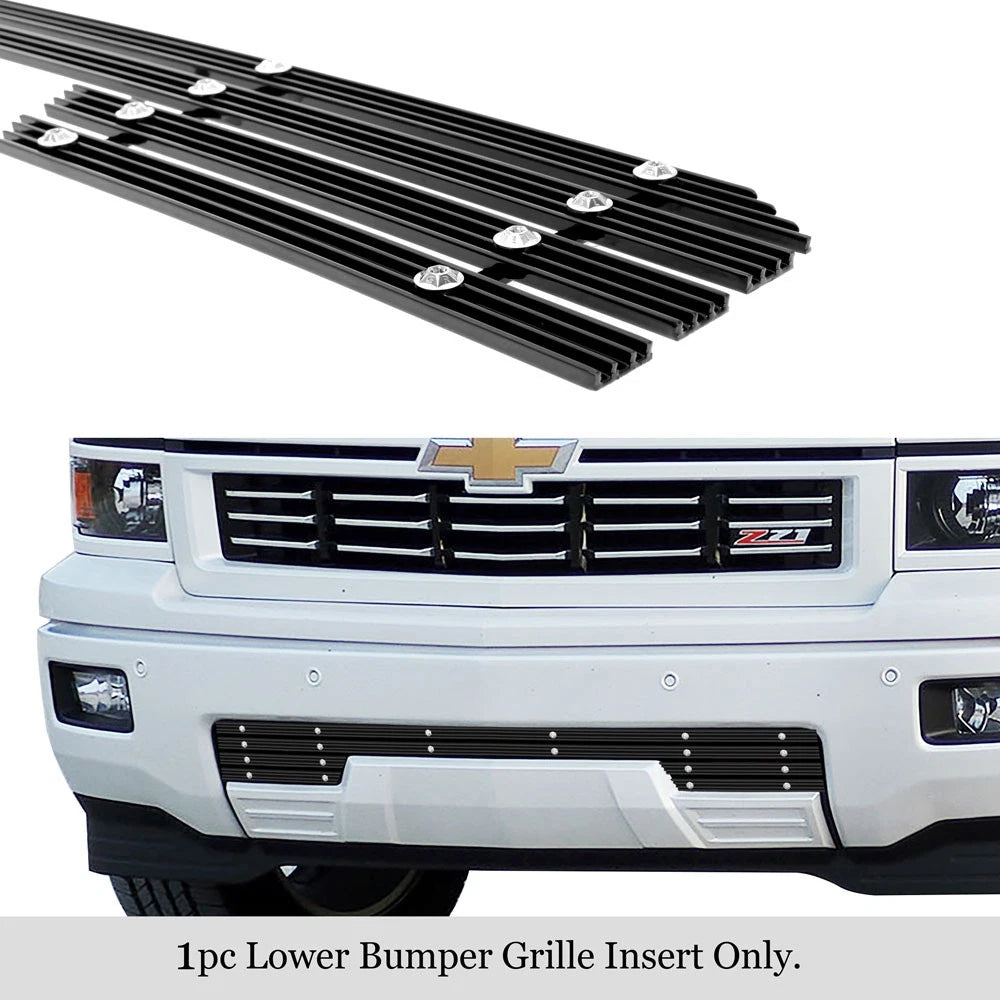 Black Billet Rivet Grille for Chevy Silverado 1500 (2014-2015)