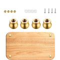 Set of 4 Brass Raising Feet for Cutting Boards Serving Trays
