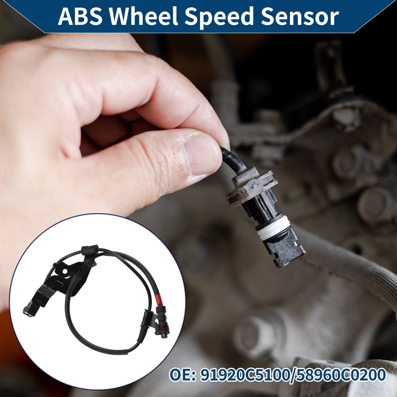ABS Wheel Speed Sensor for Kia Sorento (2011–2015) No. 91920C5100/58960C0200