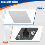 Right Side Front Bumper Washer Nozzle Cover for BMW 3 Series E90 Silver Tone
