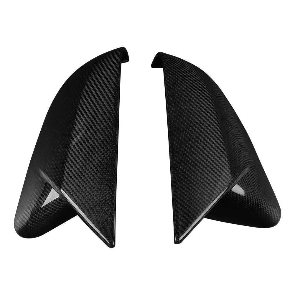 Carbon Fiber Side Door Rearview Mirror Cover Cap for Ford Mustang (2015–2024)