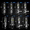 Set of 2 H11 9005 9006 H13 H4 H7 LED Headlight Bulbs 40000LM 6500K