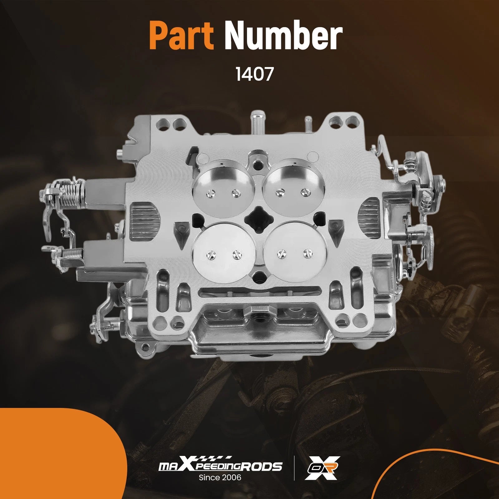 Manual Choke 4-Barrel Carburetor for Performer 1407 (750 CFM, Square Bore)