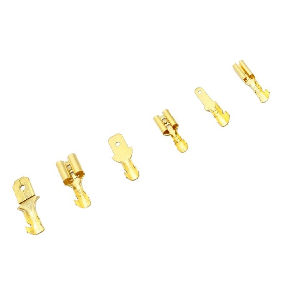 135 Pcs Gold Crimp Connectors for 0.5-2.5mm2 Wire AWG 22-14
