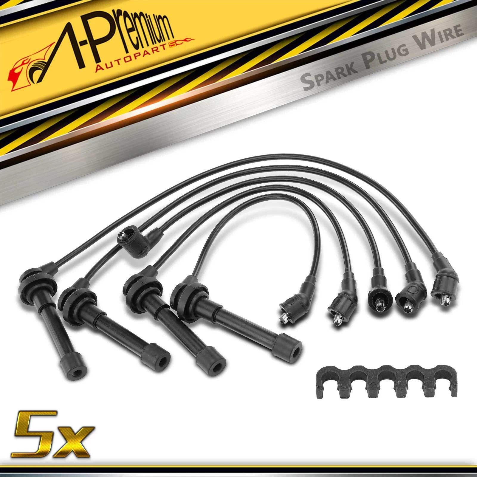 5X Spark Plug Wire Set for Nissan Sentra (1991–1994, 1998–2001)