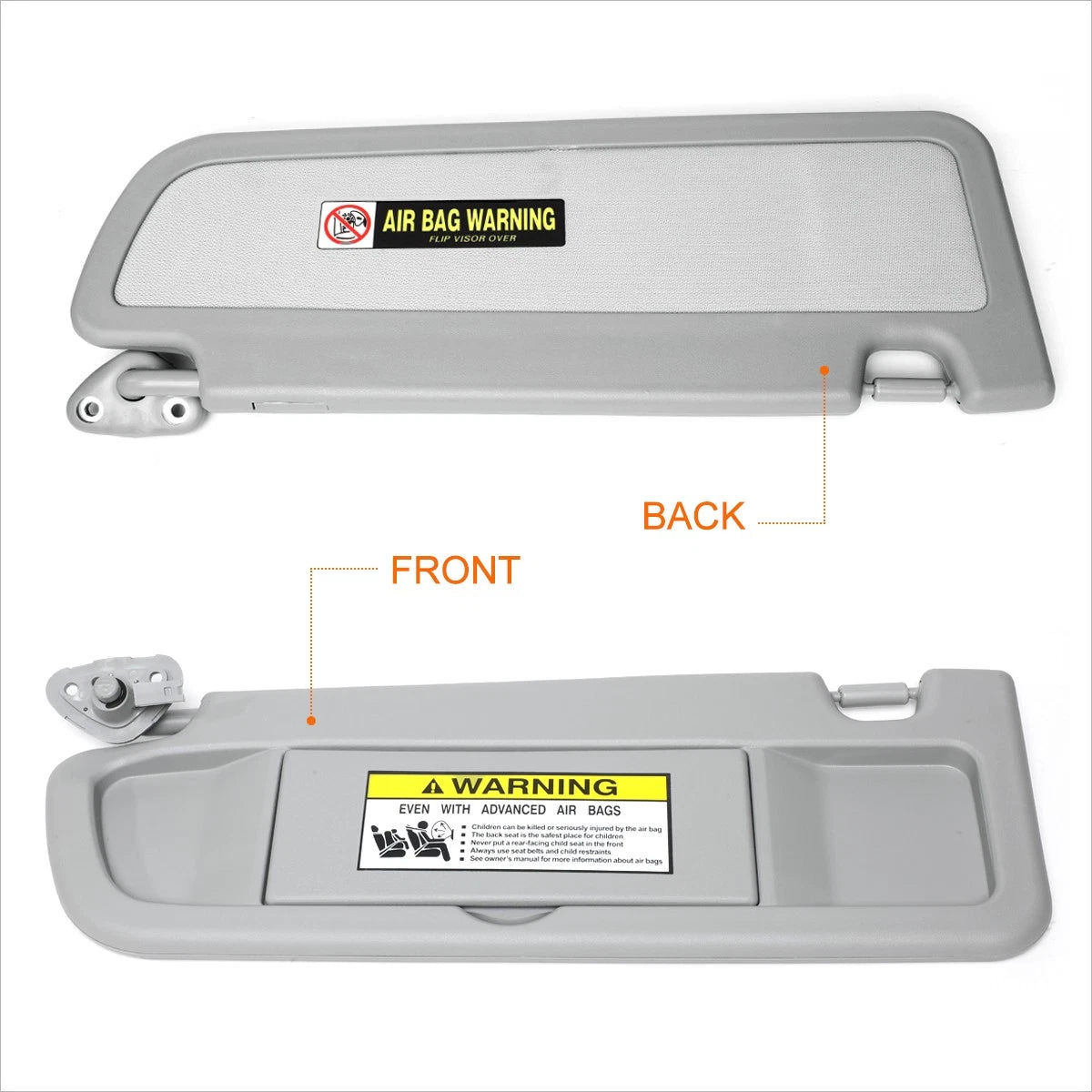 Vinyl OE Style Sun Visor for Honda Civic (2006–2011) w/Mirror