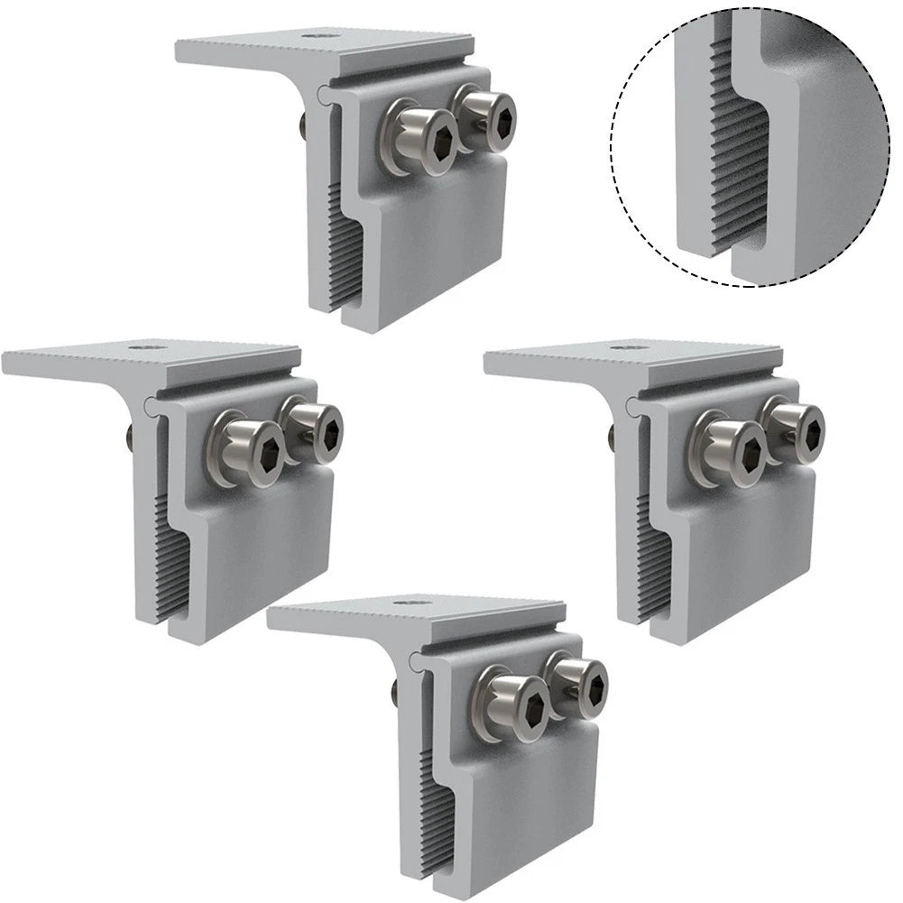 Set of 4 Standing Seam Solar Mounting Clamps for Universal Applications