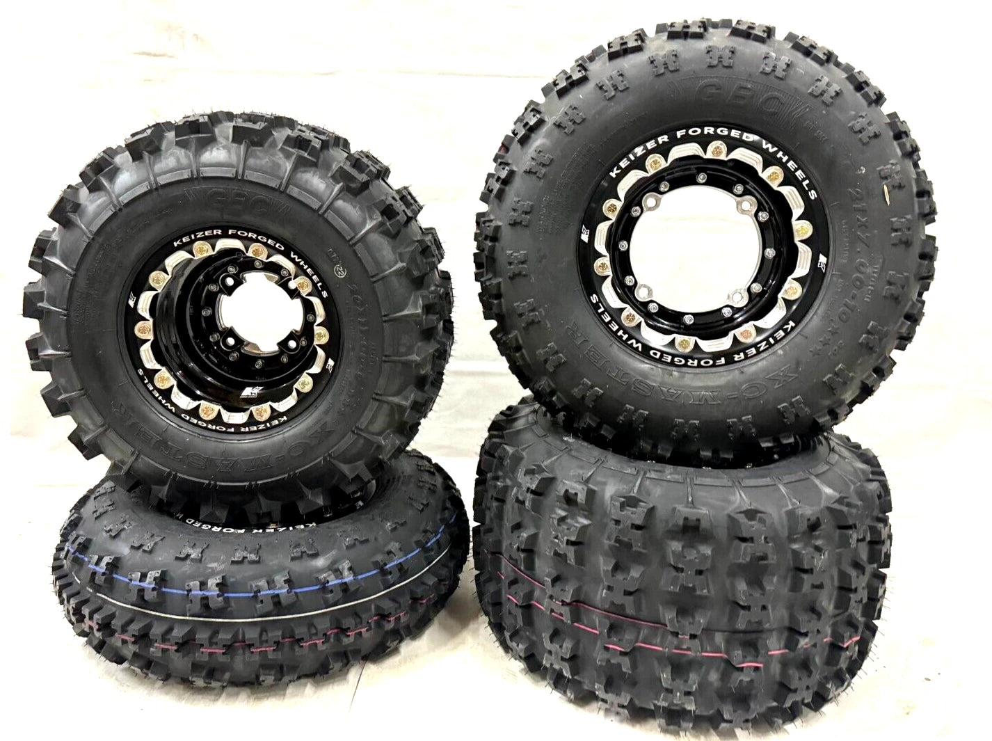 Set of 4 Keizer Beadlock Rims for Banshee YFZ450 YFZ450R Raptor 700 (2000–2023)
