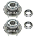 Front and Rear Wheel Bearings & Hubs Kit Timken for Ford Mustang (2010–2014)